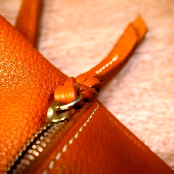 Dooney & Bourke Dillen Double Pocket Satchel, Caramel - Picture 8 of 11